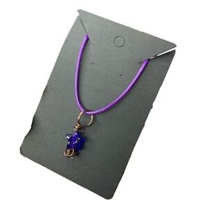 Dark purple star necklace